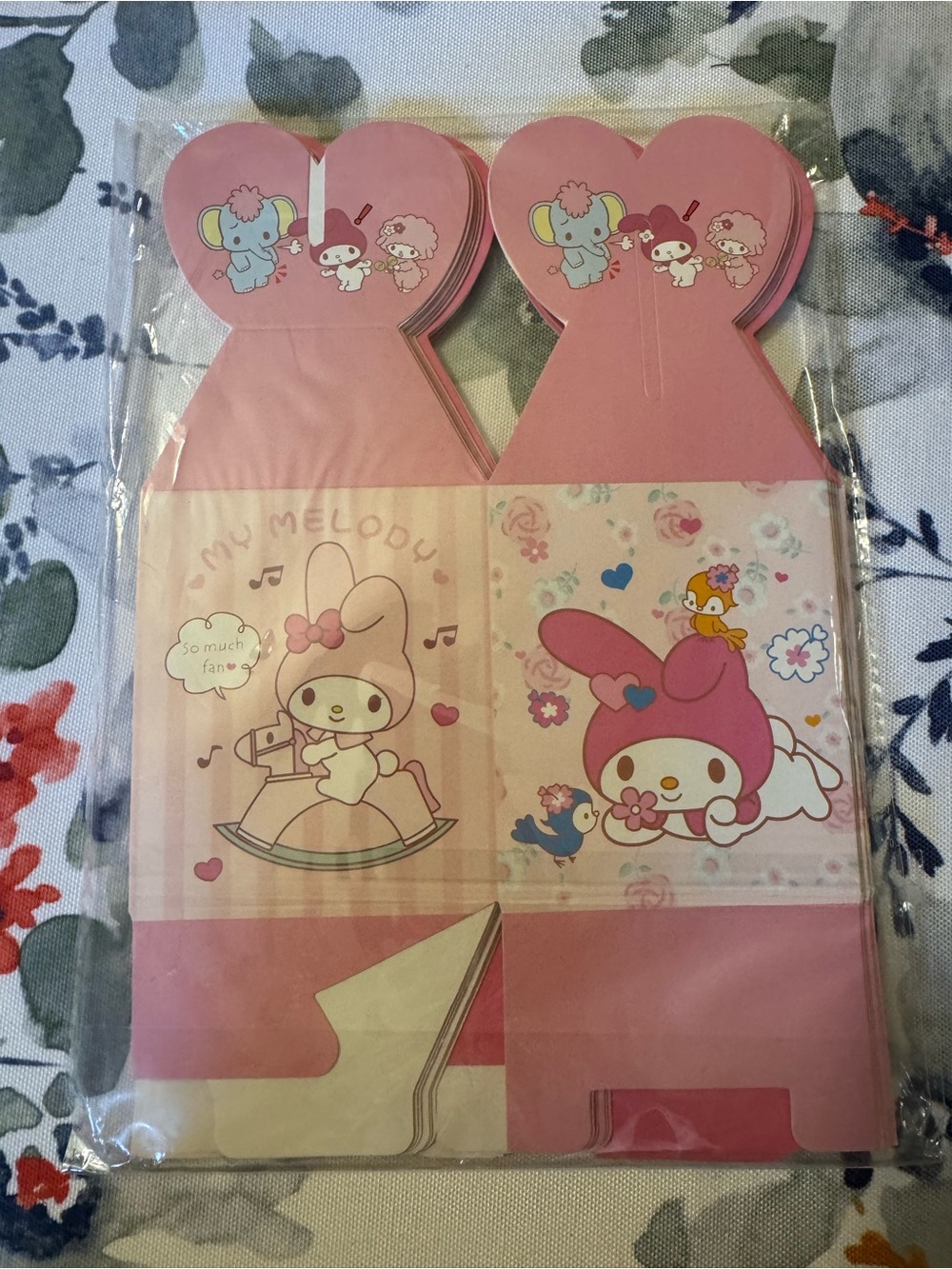 Sanrio My Melody Pink Heart Party Favor Boxes - Cute Character Set